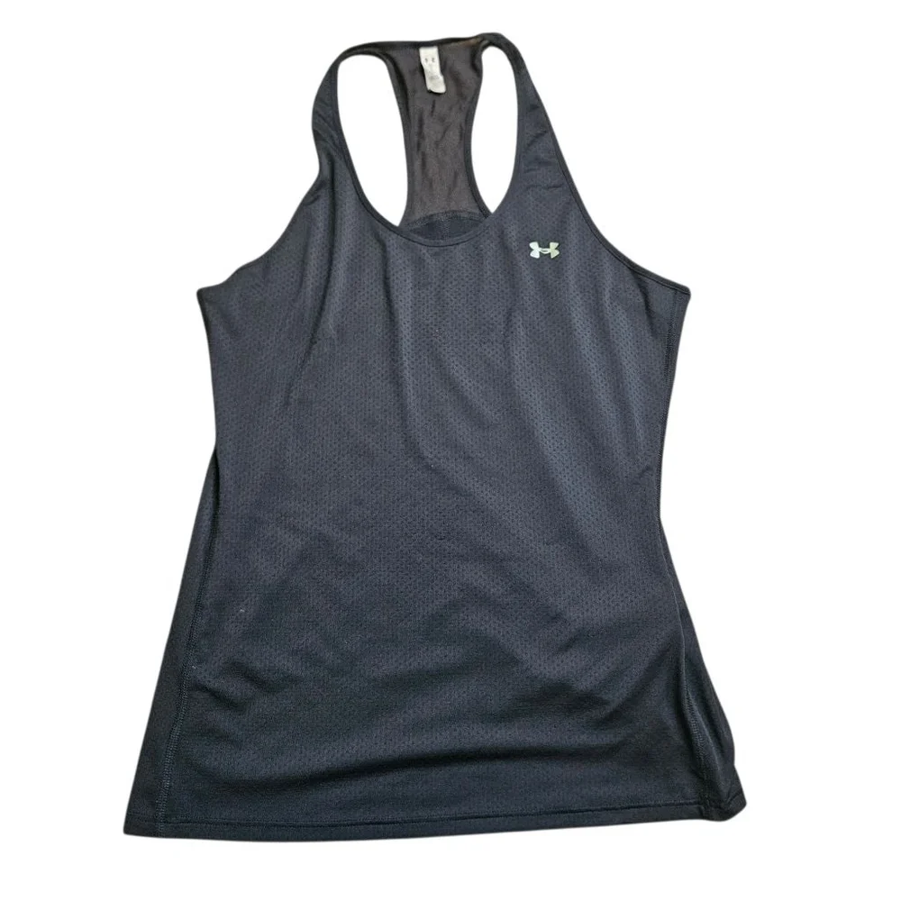 Under Armour Medium Black HeatGear Racerback Athletic Tank